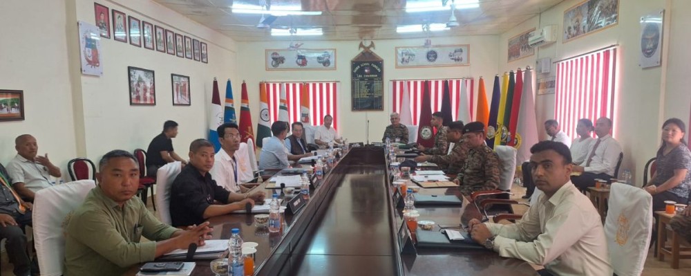 MP (Lok Sabha, Nagaland), S Supongmeren Jamir and others during the 31st Local Board of Administration meeting of Sainik School, Punglwa held on April 25.